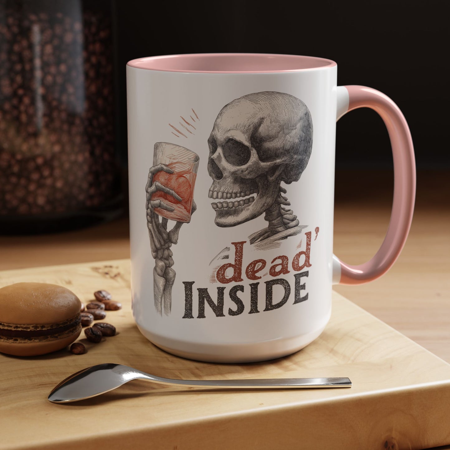 Mug - Dark Humor Funny Quote Dead Inside Halloween Emo Goth (15 oz)