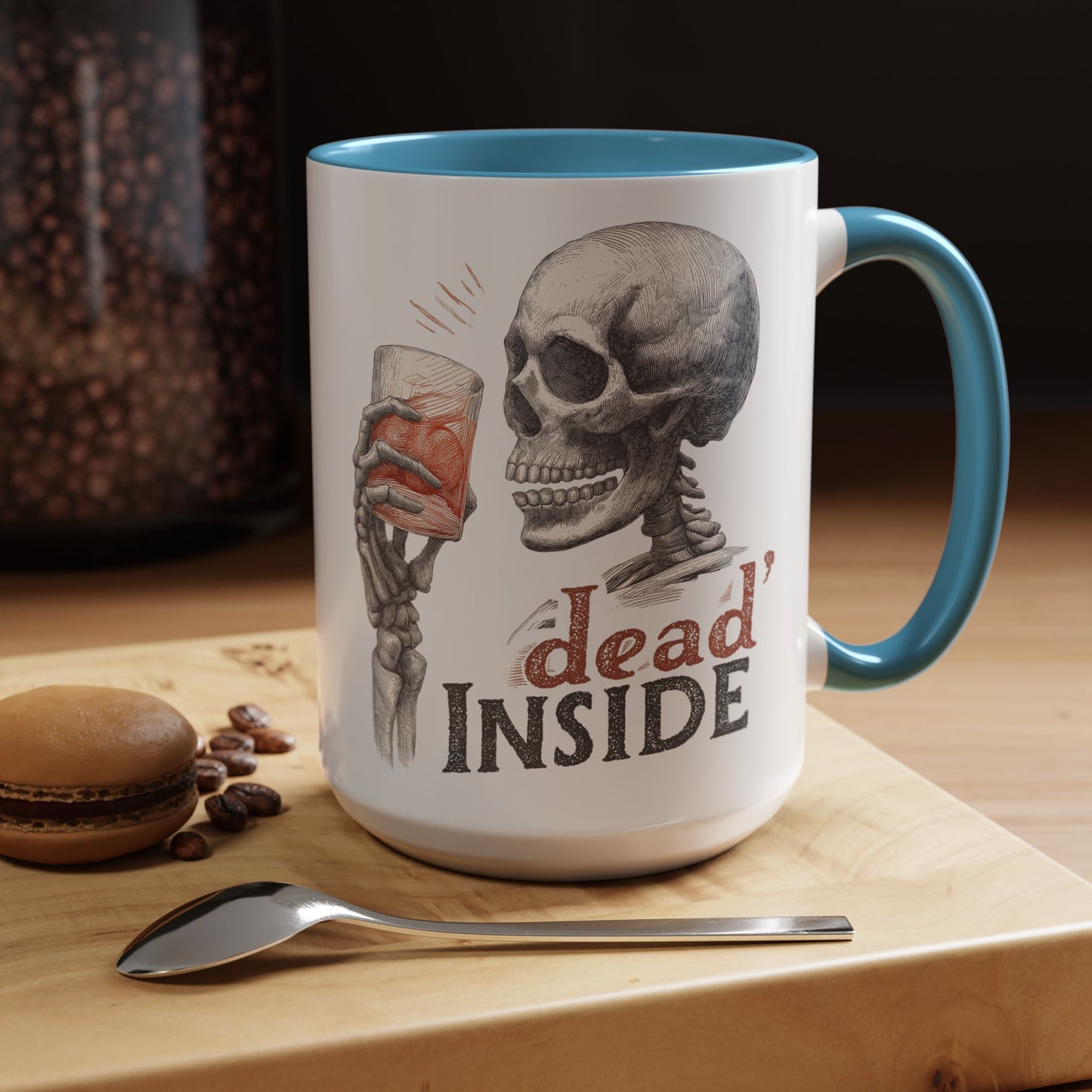Mug - Dark Humor Funny Quote Dead Inside Halloween Emo Goth (15 oz)
