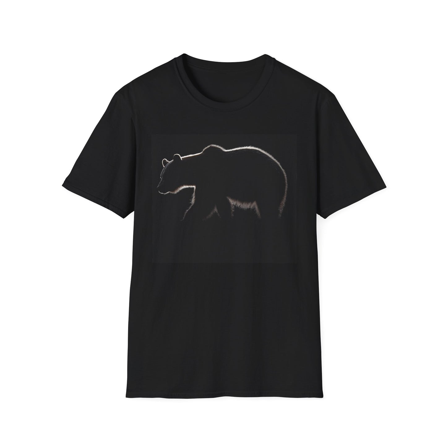 Bear Silhouette Unisex T-Shirt, Bear Lover Gift, Outdoors Lover Shirt, Animal Lover Tee, Gift for Bear Lover