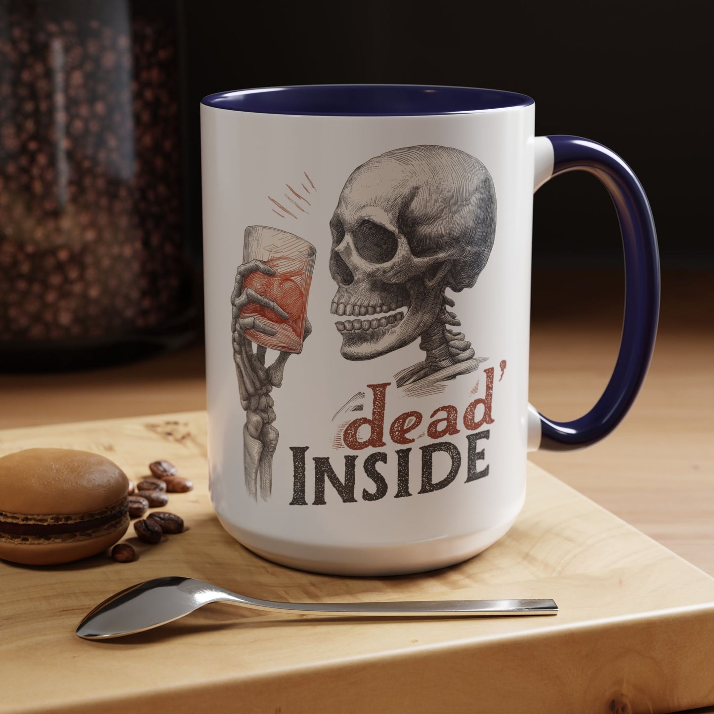 Mug - Dark Humor Funny Quote Dead Inside Halloween Emo Goth (15 oz)