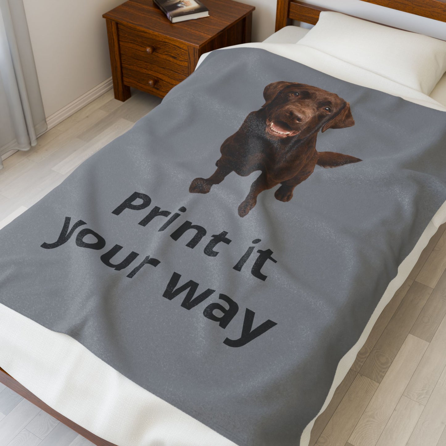Custom Pet Photo Blanket | Personalized Dog Cat Blanket | Memorial Gift | Velveteen Plush Throw | Pet Lover Gift